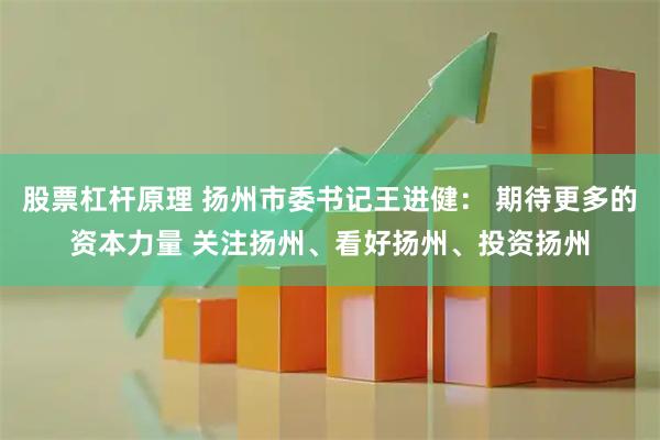 股票杠杆原理 扬州市委书记王进健： 期待更多的资本力量 关注扬州、看好扬州、投资扬州