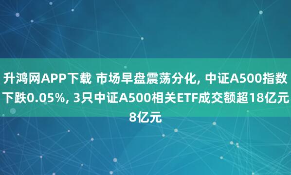 升鸿网APP下载 市场早盘震荡分化, 中证A500指数下跌0.05%, 3只中证A500相关ETF成交额超18亿元